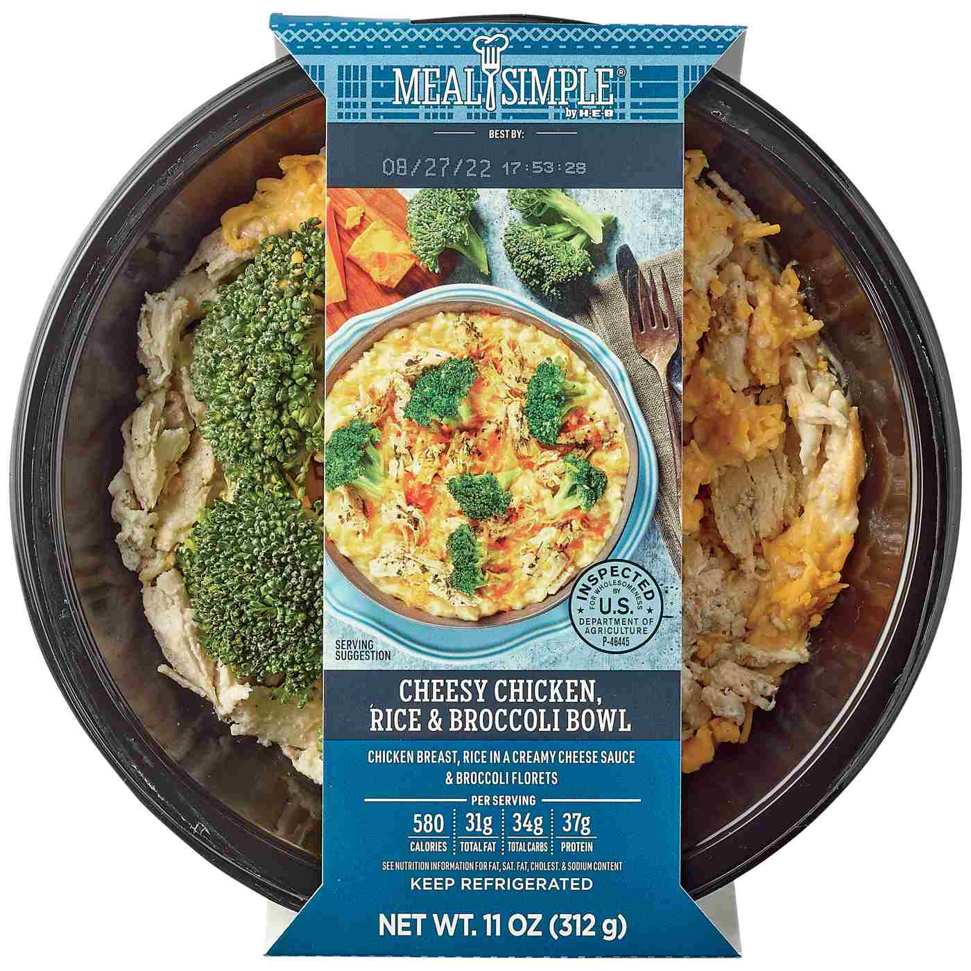 Meal Simple by H-E-B Cheesy Chicken Broccoli & Rice Bowl; image 3 of 5