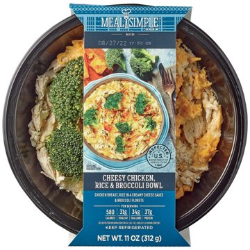 Meal Simple by H-E-B Cheesy Chicken Broccoli & Rice Bowl, 11 oz