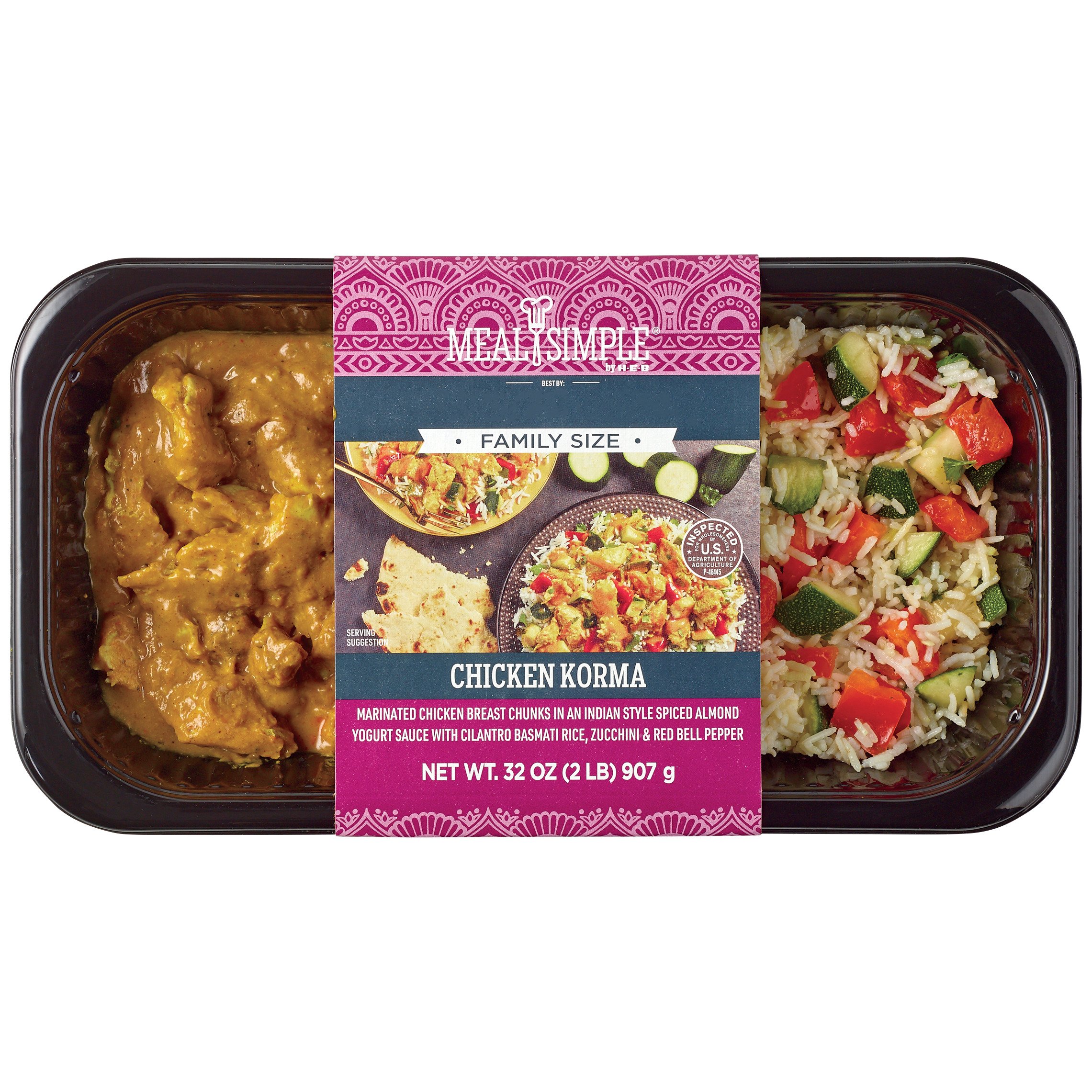 Meal Simple By H-E-B Chicken Korma - Family Size - Shop Entrees & Sides ...