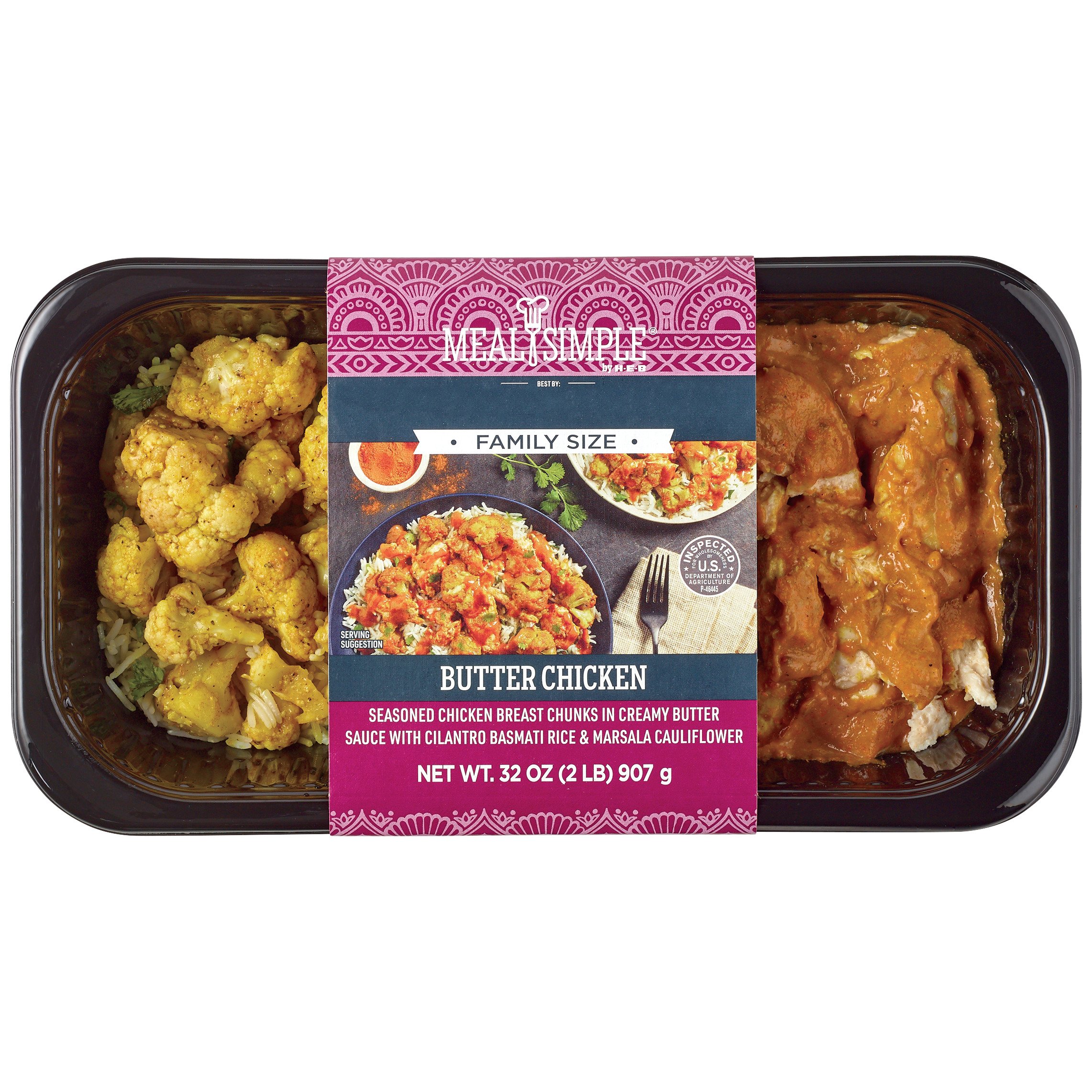 Meal Simple By H-E-B Butter Chicken - Family Size - Shop Entrees ...