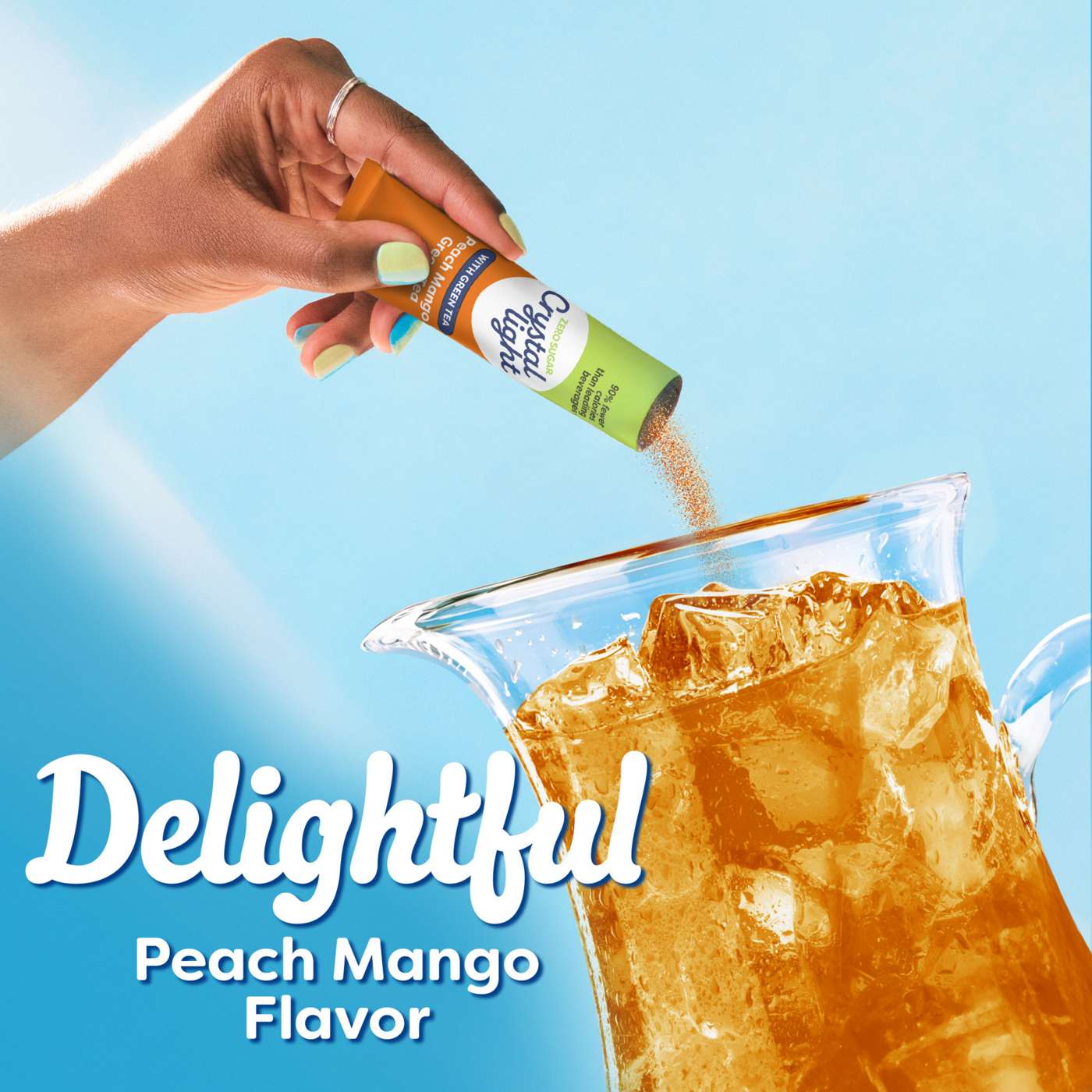 Crystal Light Peach Mango Green Tea Drink Mix; image 2 of 5