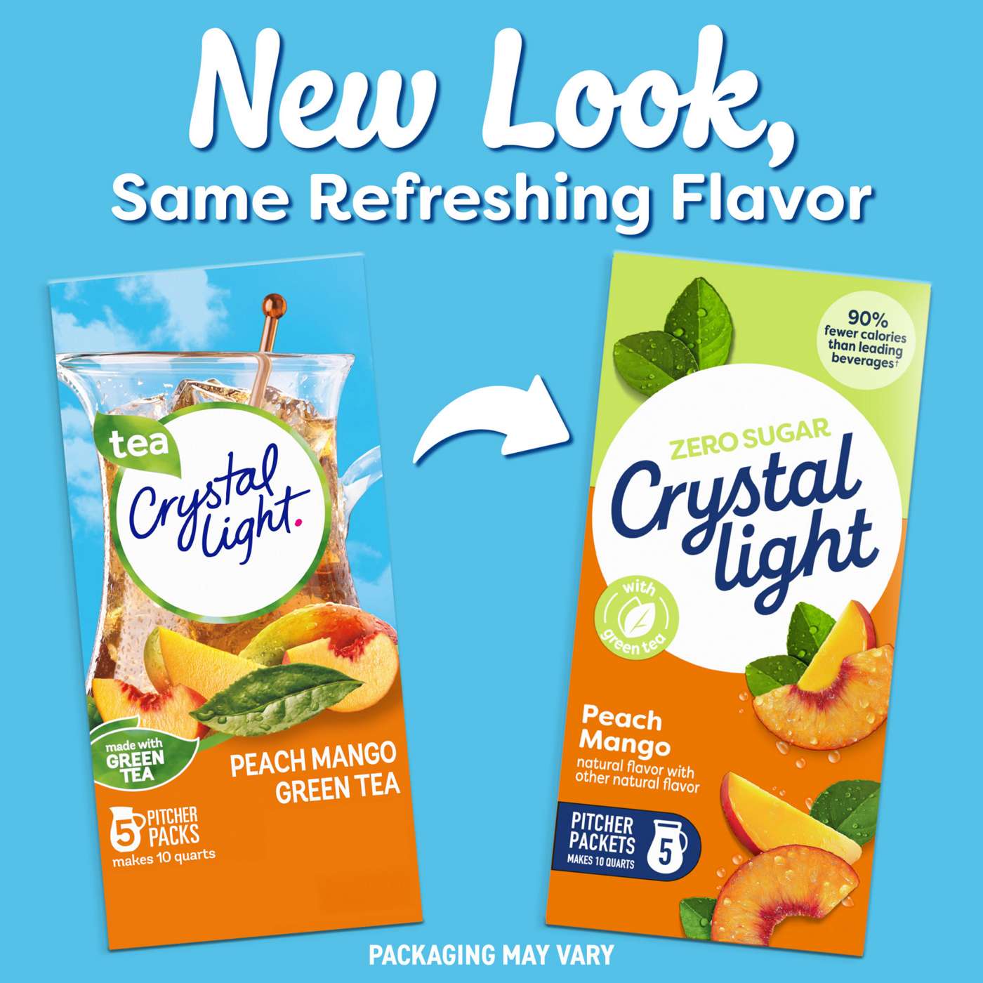 Crystal Light Peach Mango Green Tea Drink Mix; image 4 of 5