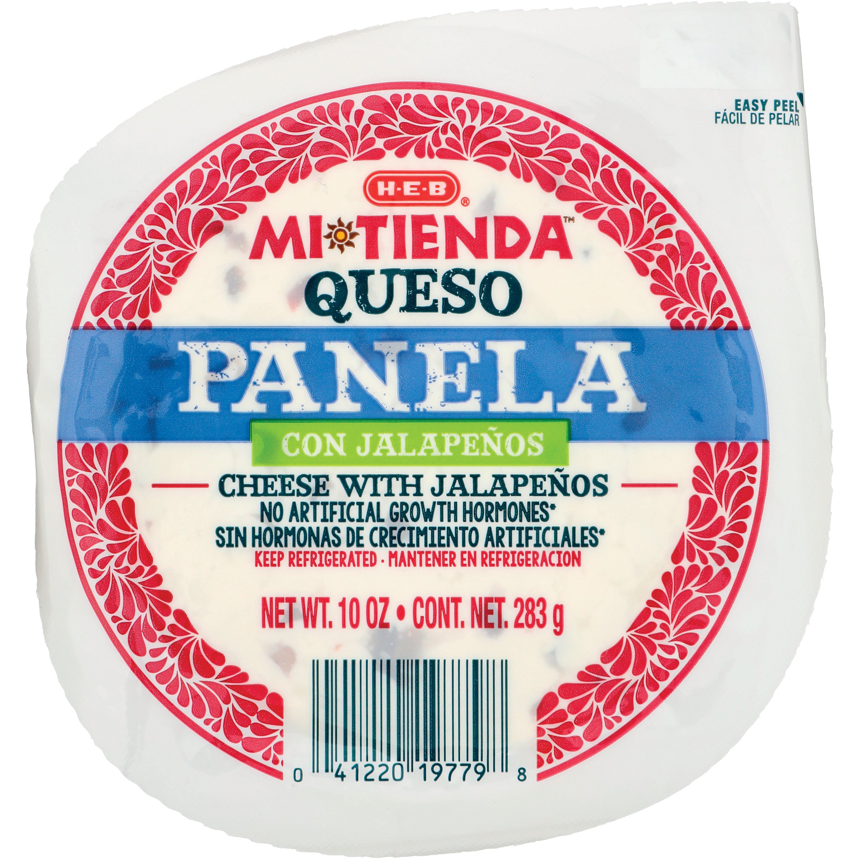 H-E-B Mi Tienda Queso Panela Cheese with Jalapeños, 10 oz