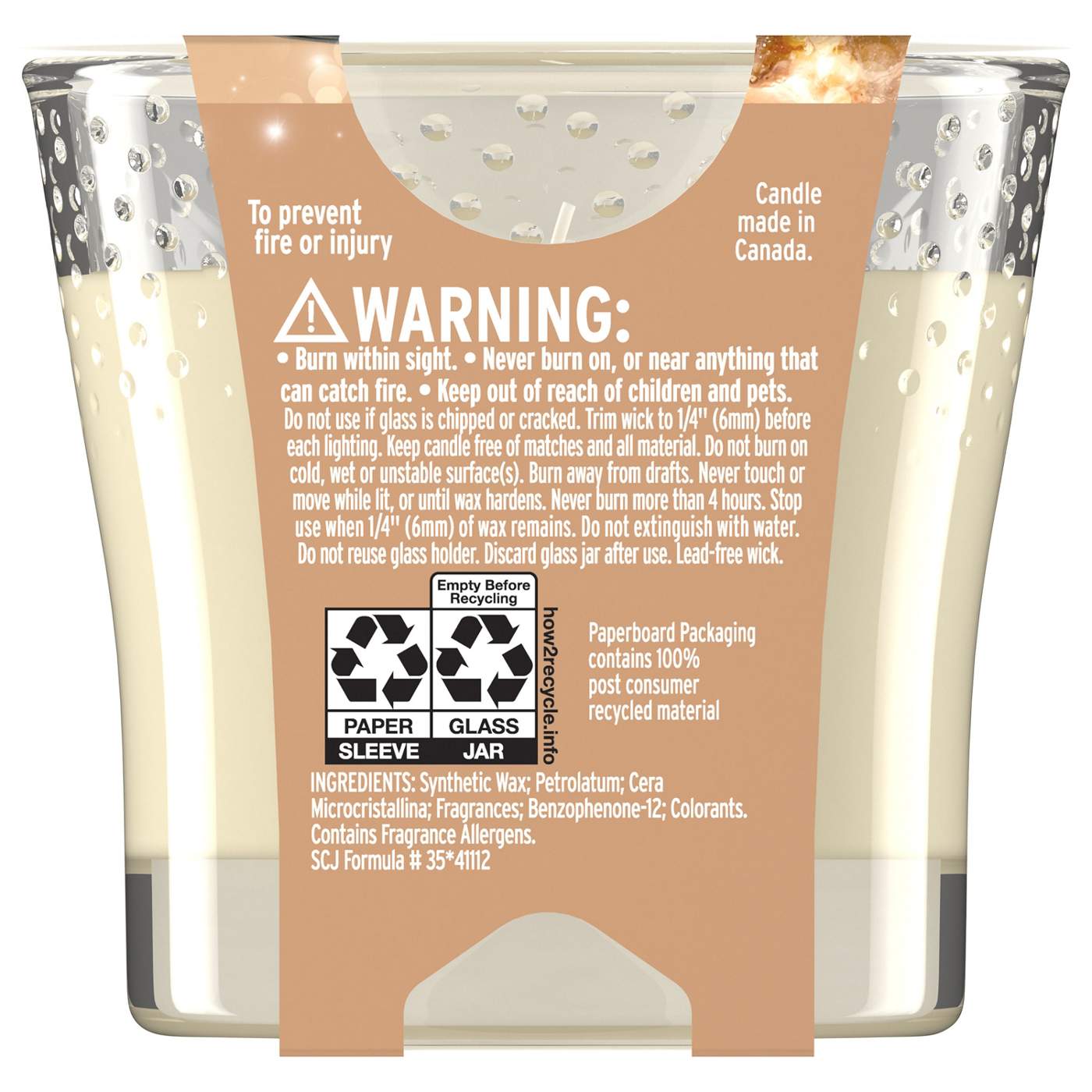Glade Marshmallow Irish Cream Candle; image 2 of 2