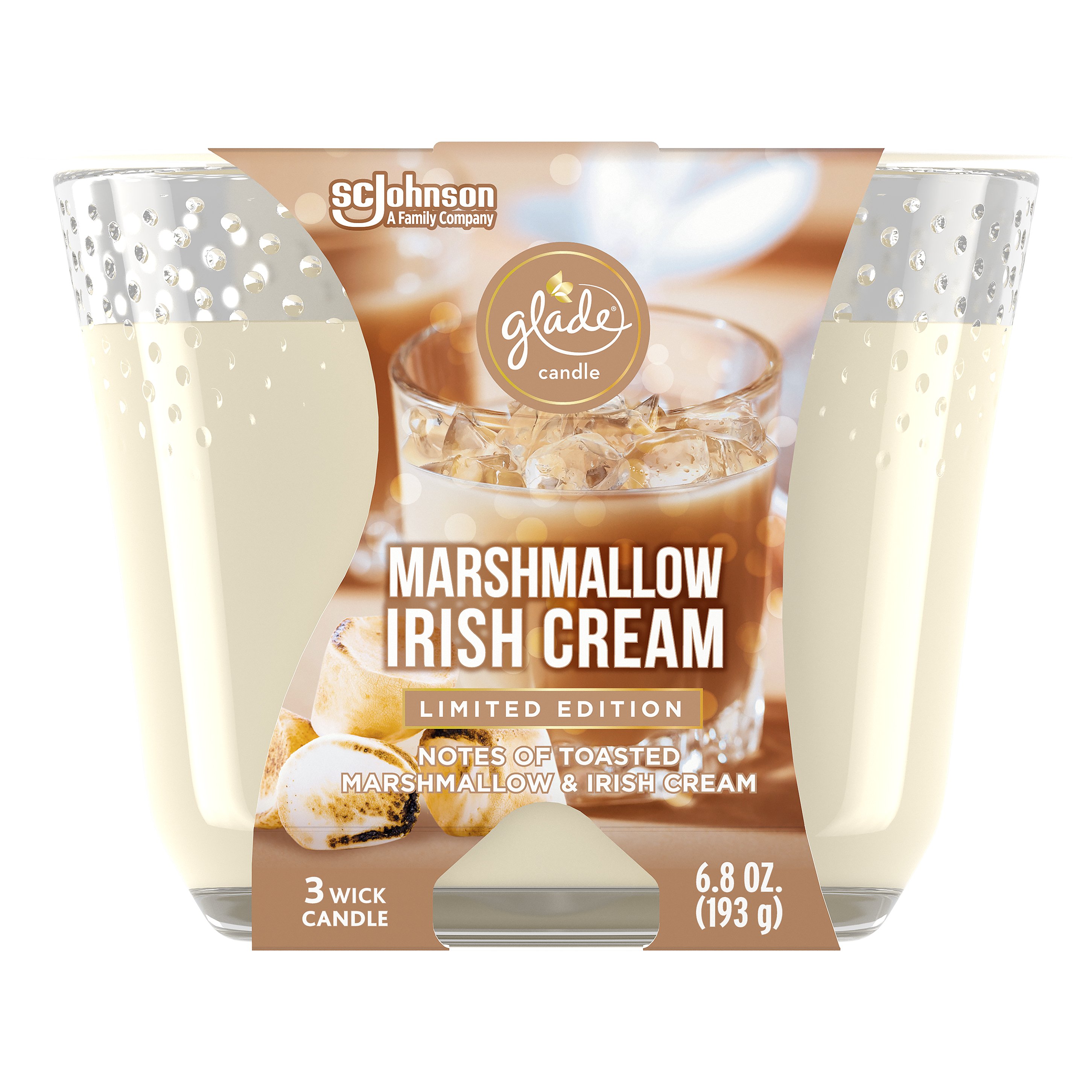 Glade Marshmallow Irish Cream 3 Wick Candle Shop Air fresheners at HEB