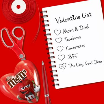 M&M'S Milk Chocolate Valentine's Candy Filled Heart