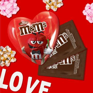 M&M'S Milk Chocolate Valentine's Candy Filled Heart