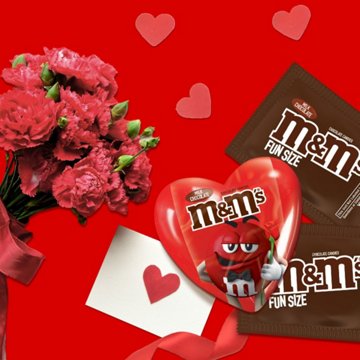M&M'S Milk Chocolate Valentine's Candy Filled Heart
