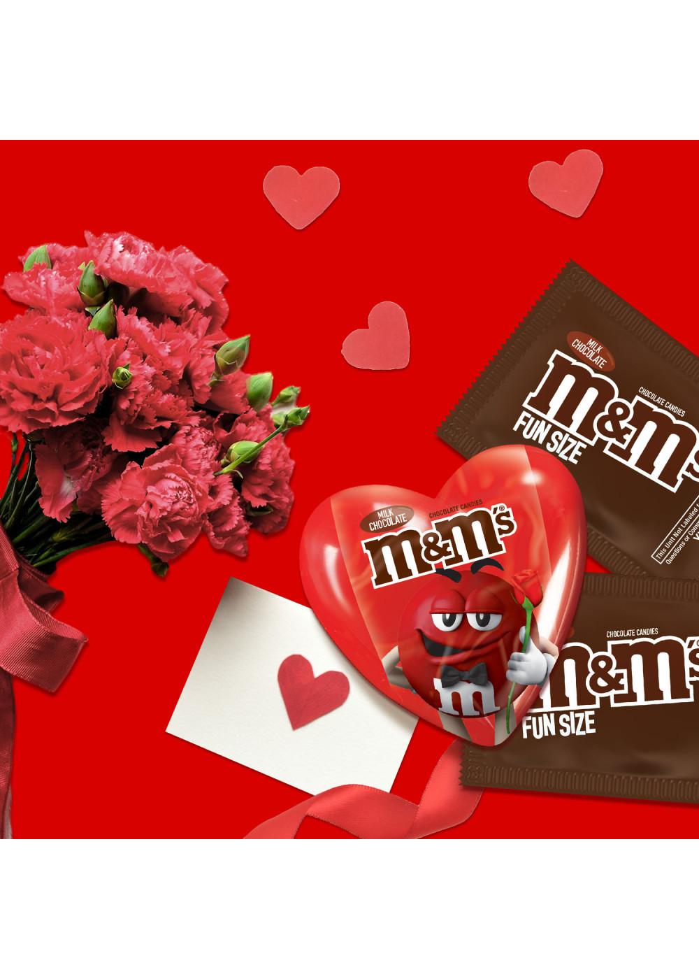 M&M'S Milk Chocolate Valentine's Candy Filled Heart Shop Candy at HEB