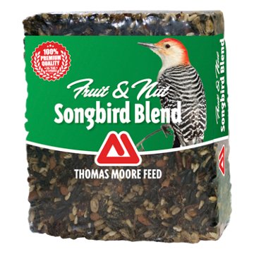 Thomas Moore Feed Fruit & Nut Songbird Blend Large Seed Block, 2.35 oz