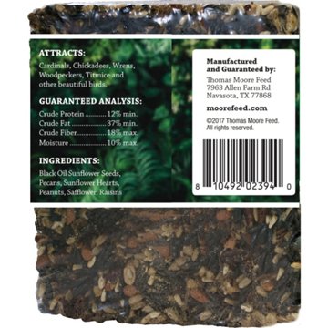Thomas Moore Feed Fruit & Nut Songbird Blend Large Seed Block, 2.35 lb