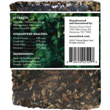 Thomas Moore Feed Fruit & Nut Songbird Blend Small Seed Block, 8 oz