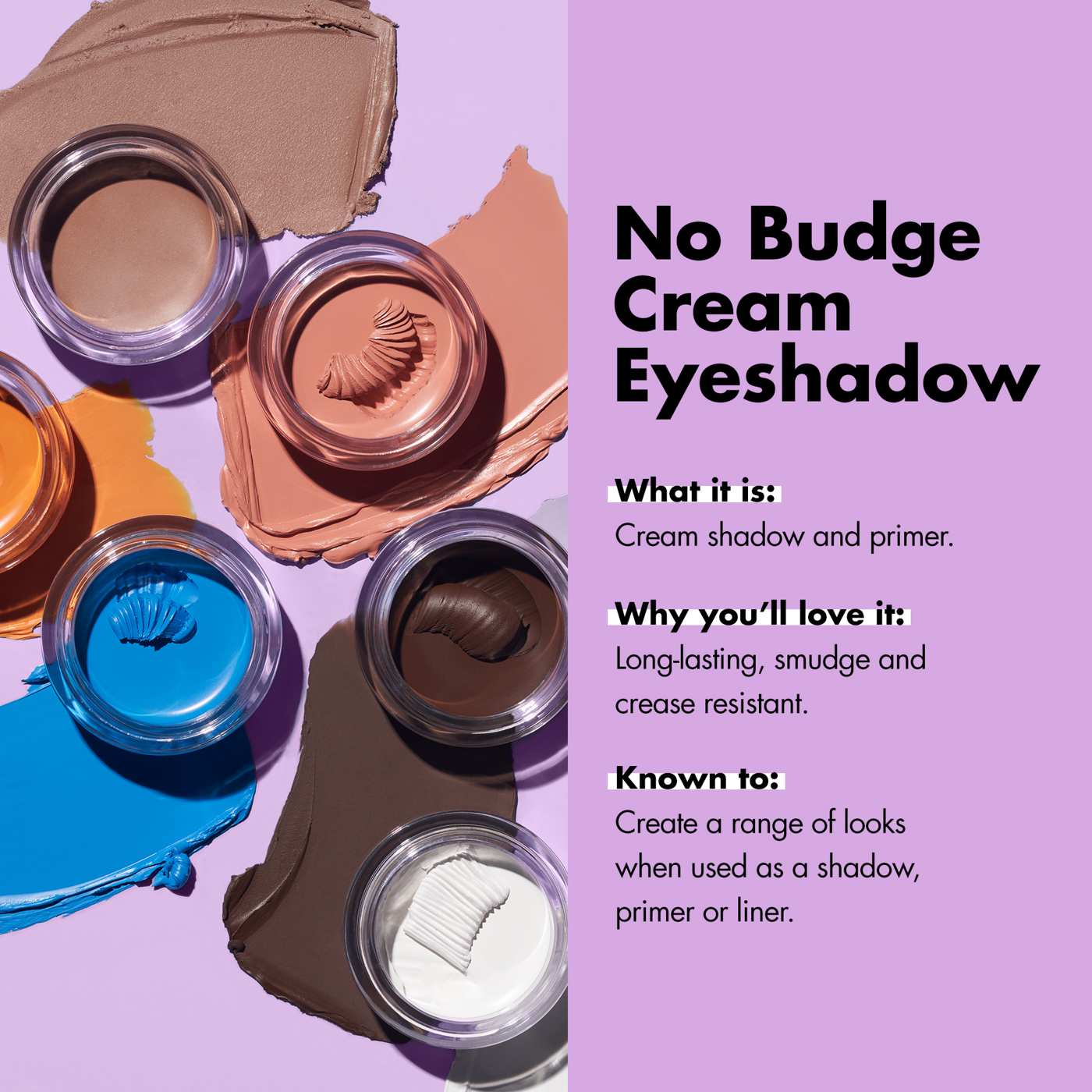 e.l.f. No Budge Cream Eyeshadow - Plateau; image 4 of 7