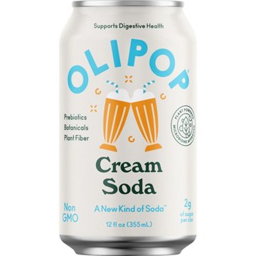 Olipop Prebiotic Soda - Cream Soda - Keep Chilled