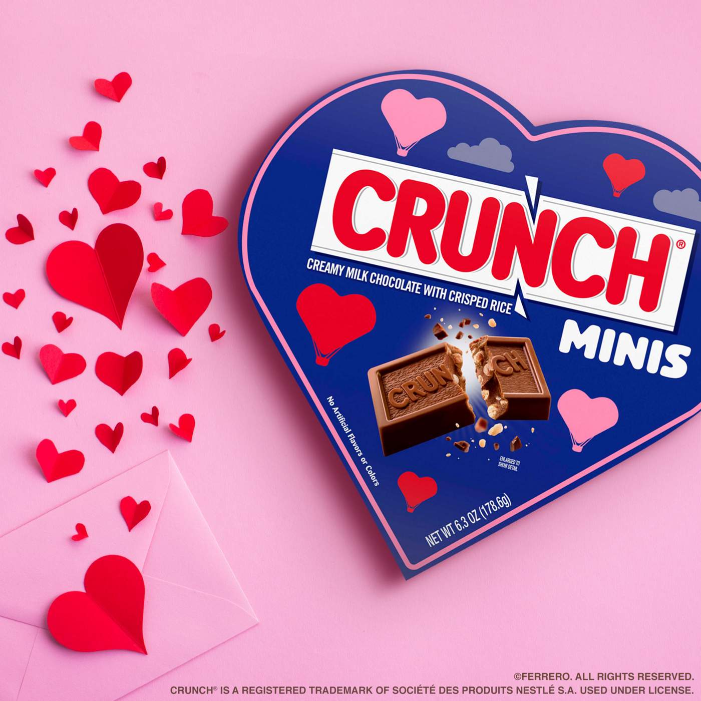 Crunch Minis Chocolate Candy Valentine's Gift Box; image 4 of 7