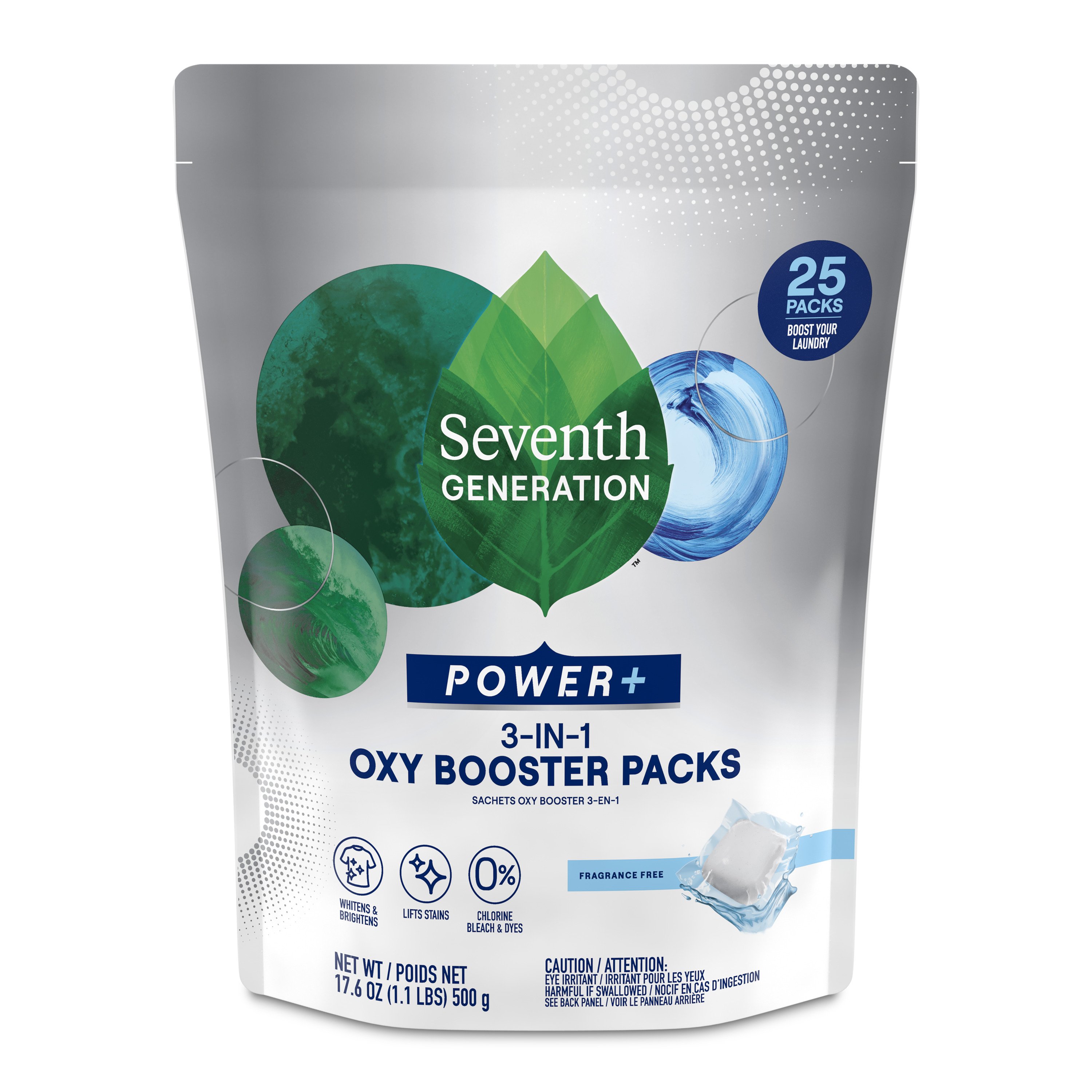 Seventh Generation Power+ 3in1 Oxy Booster Laundry Detergent Packs Shop Fresheners at HEB