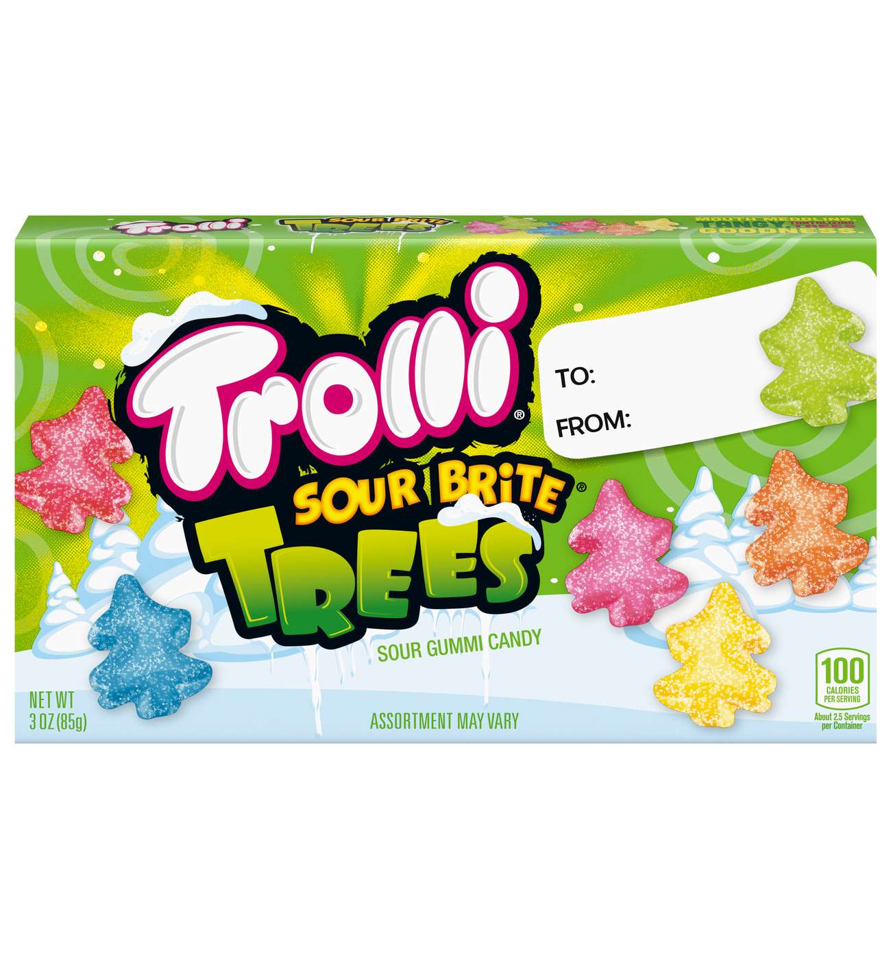 Trolli Sour Brite Trees Holiday Candy Theater Box; image 1 of 2