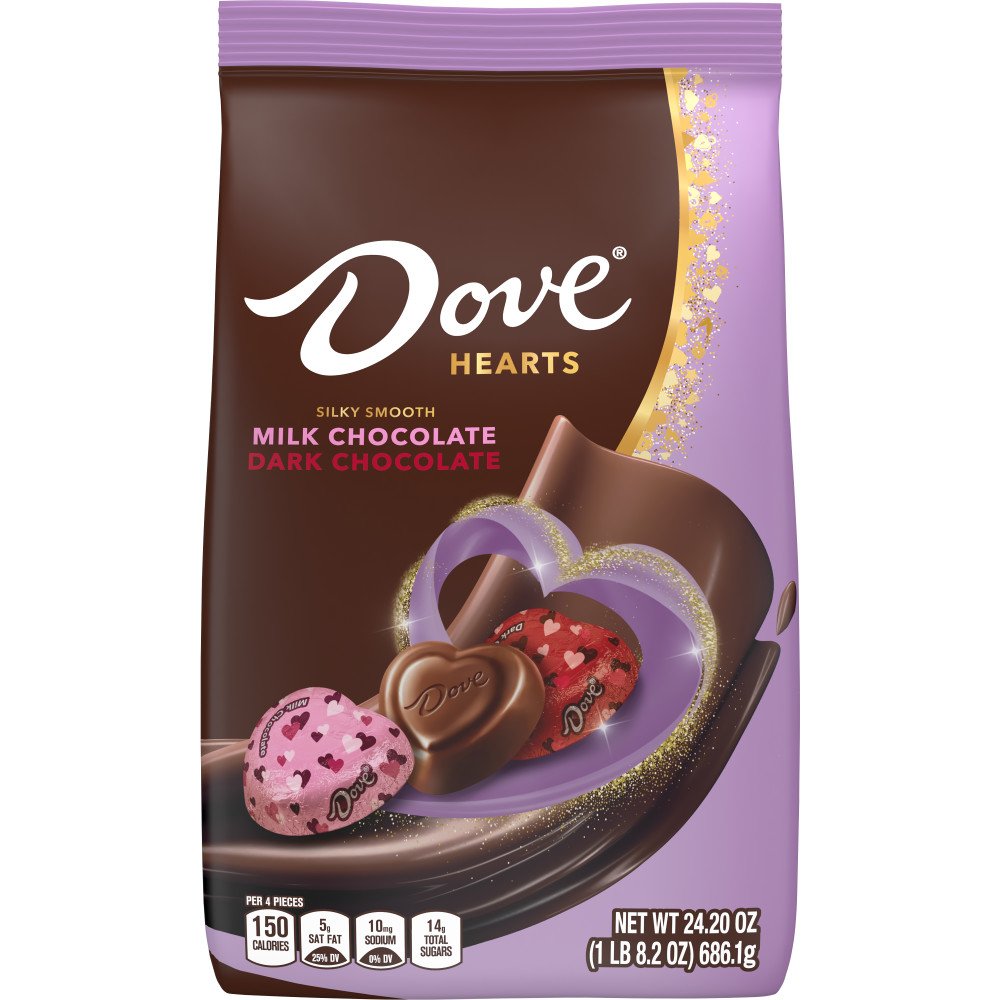 Dove Promises Hearts Milk & Dark Chocolate Valentine's Candy Shop