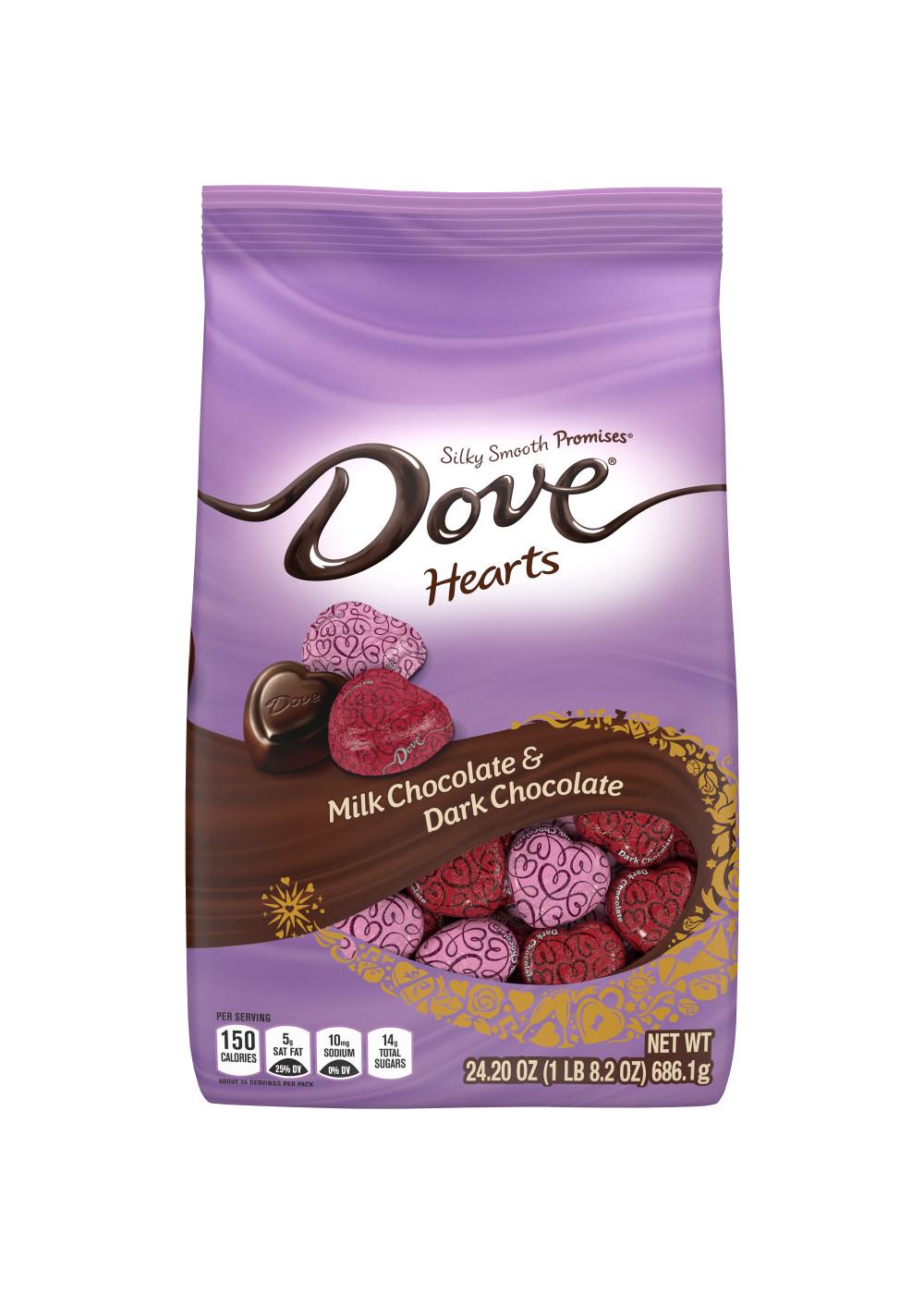 Dove Promises Hearts Milk & Dark Chocolate Valentine's Candy; image 1 of 7
