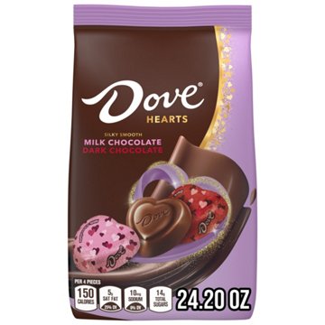 Dove Promises Milk & Dark Chocolate Valentine's Hearts