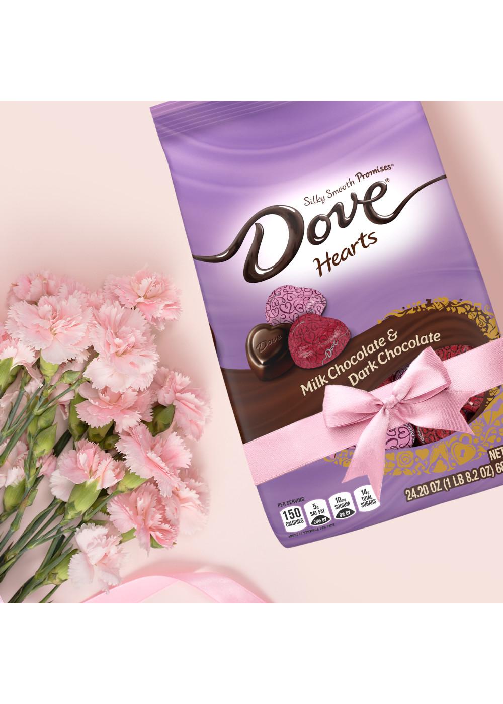 Dove Promises Hearts Milk & Dark Chocolate Valentine's Candy; image 4 of 7