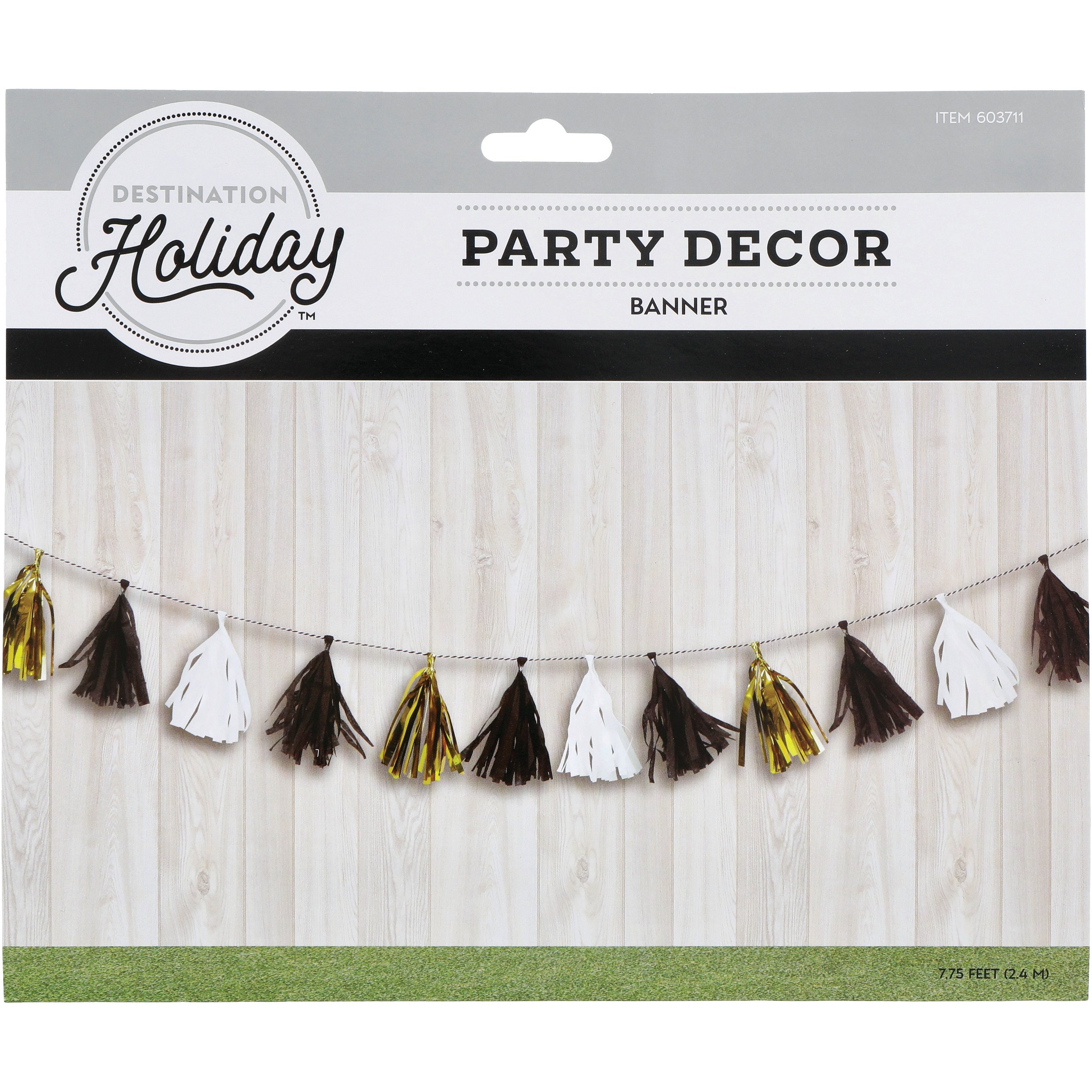 Destination Holiday Tissue Tassel Graduation String Banner Shop Party