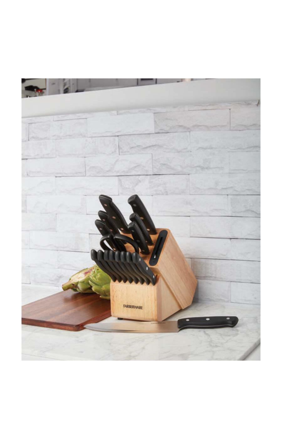 Farberware EdgeKeeper Universal Cutlery Block Set Shop Knife sets at