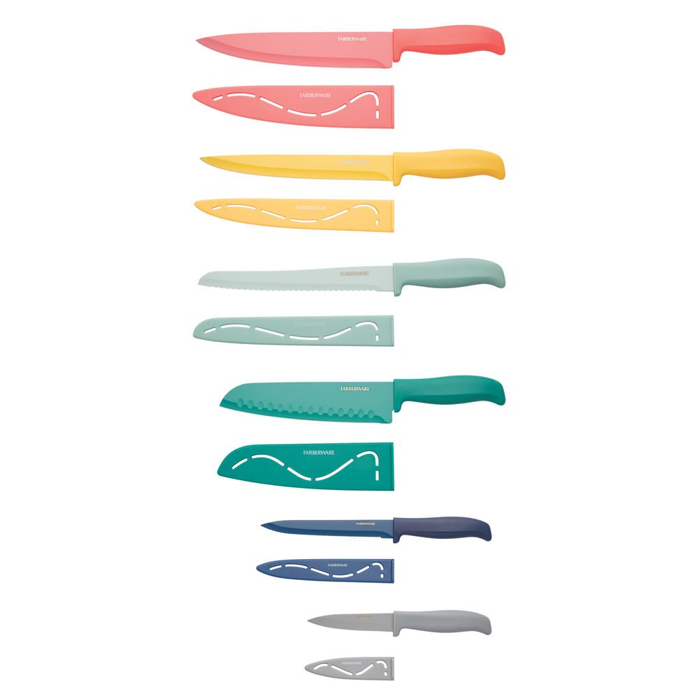 Farberware Resin Cutlery Set, 23 Piece, Multicolor Cool 5270529