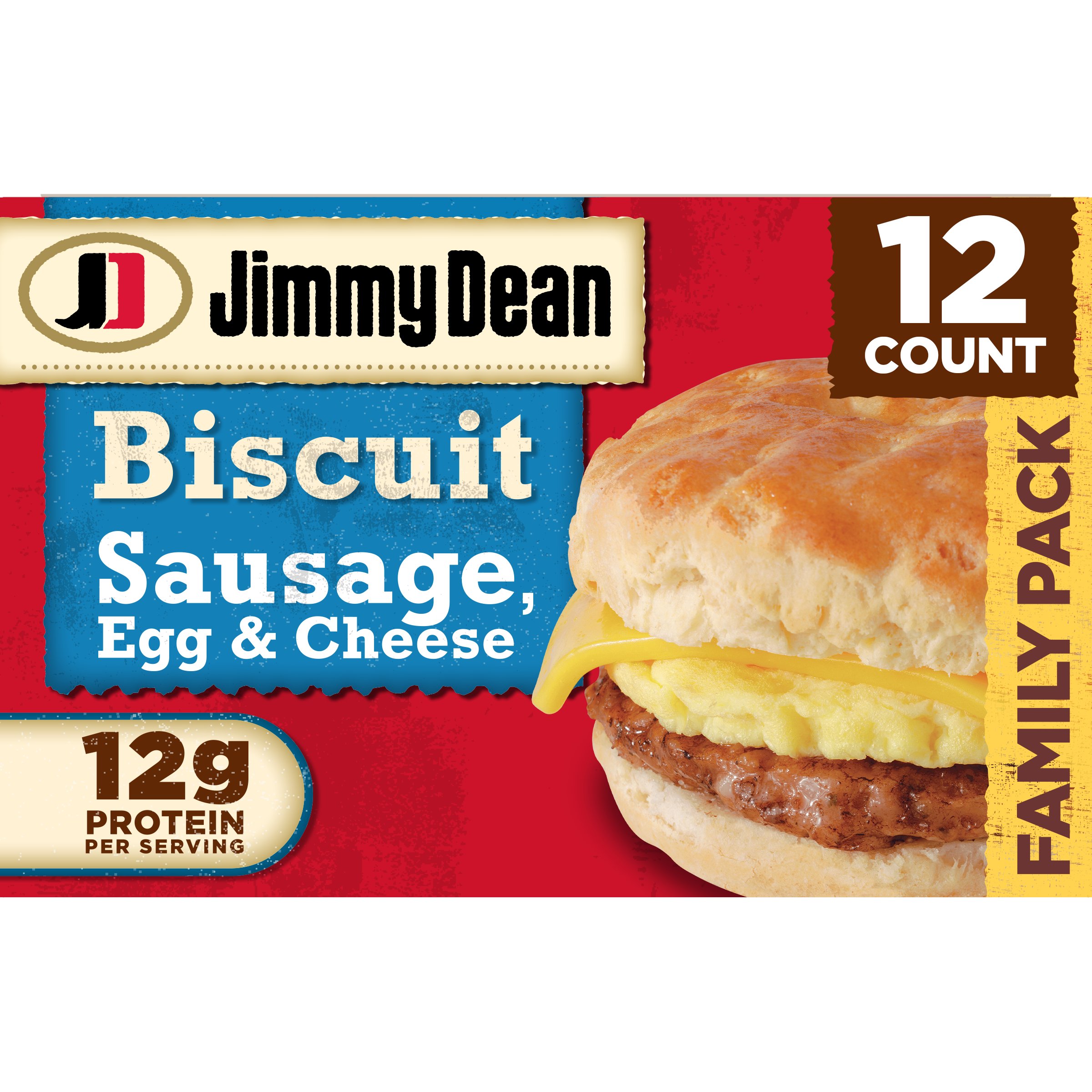 Jimmy Dean Sausage, Egg & Cheese Biscuit Sandwiches - Shop Sandwiches ...