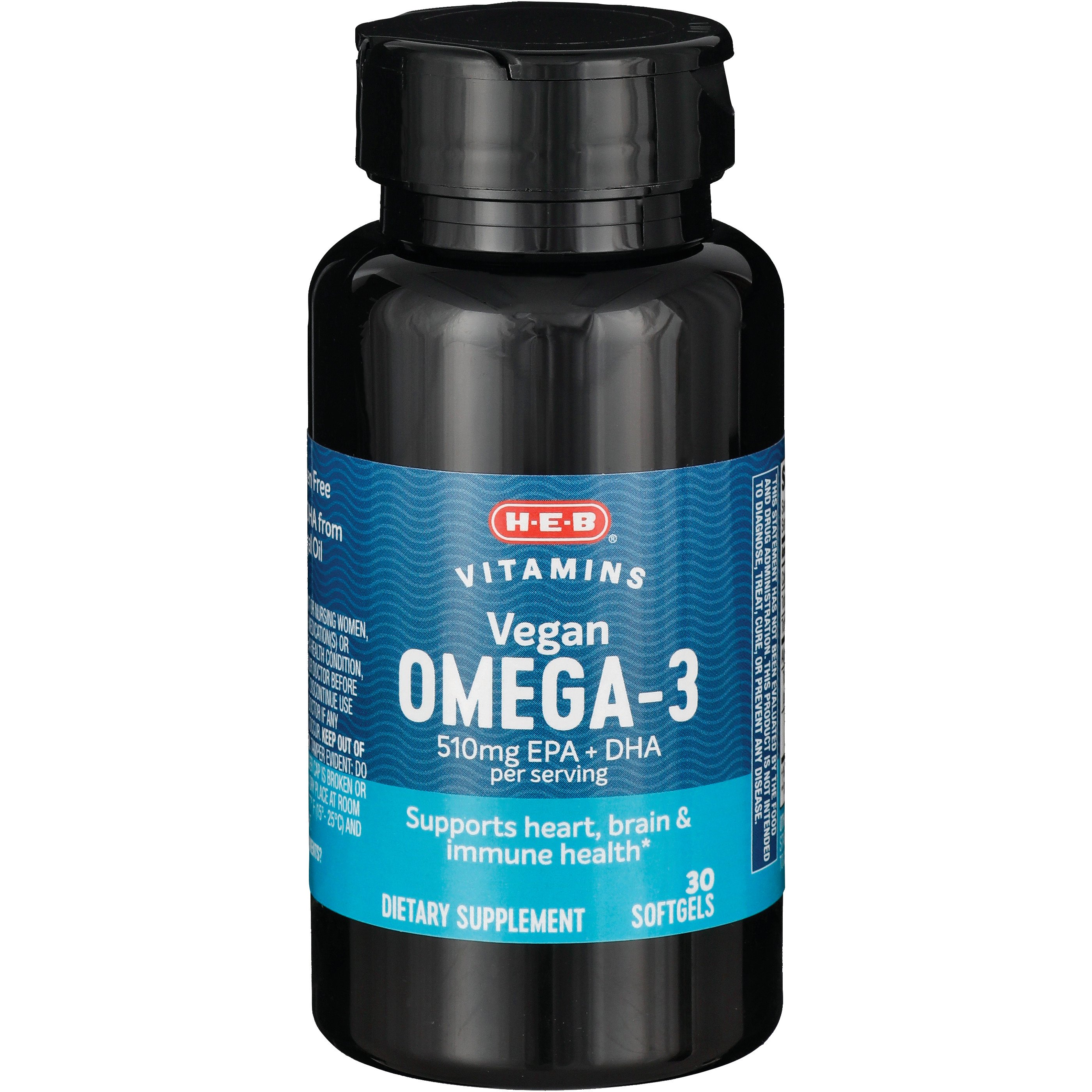 H-E-B Vegan Omega-3, 30 ct