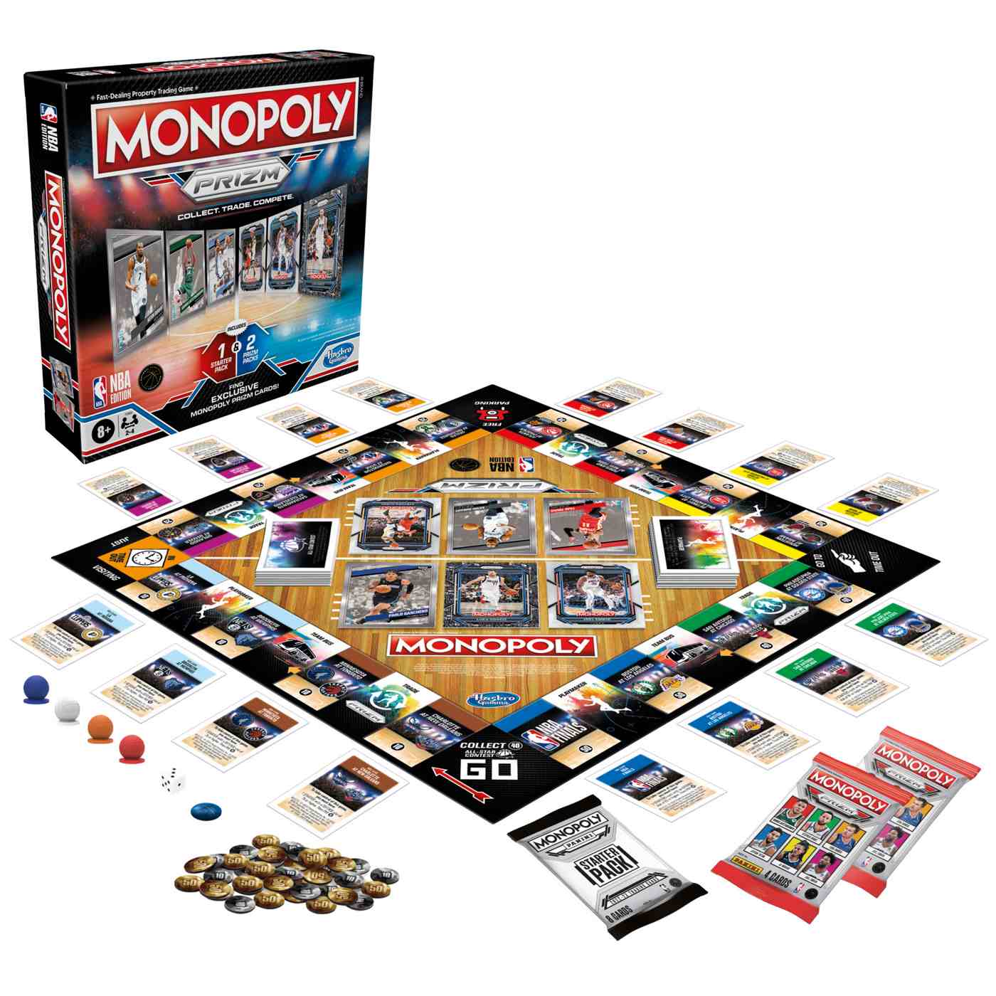 Monopoly NBA Prizm Edition Board Game; image 6 of 9