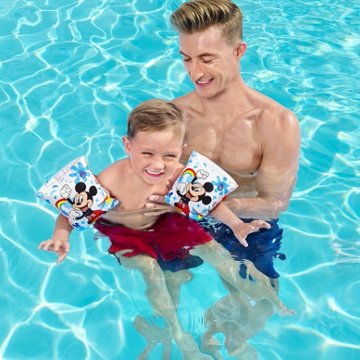 Bestway Disney Junior Mickey Mouse Inflatable Armbands, 2 pk
