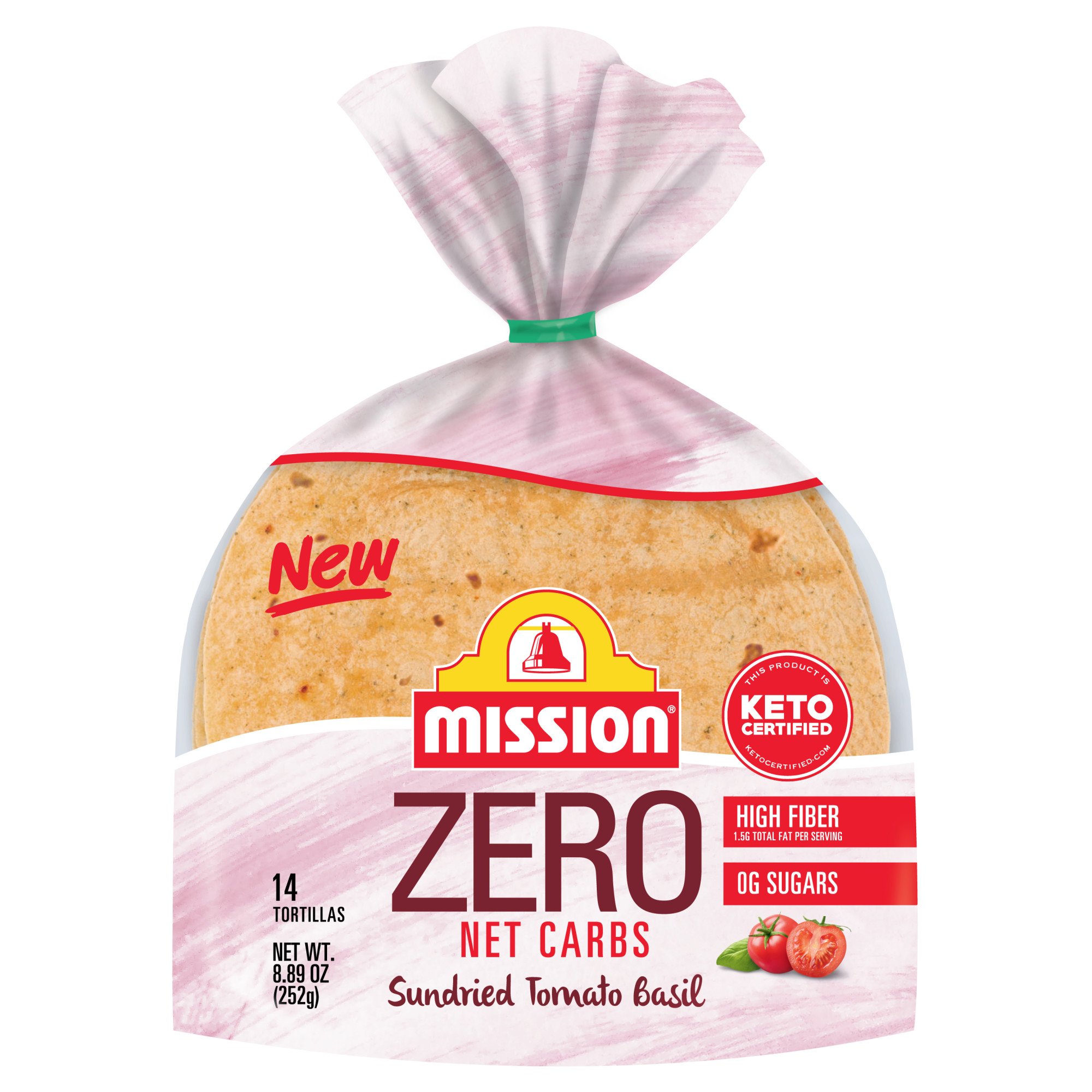 Mission Zero Carbs Sundried Tomato Basil Tortillas - Shop Tortillas at ...