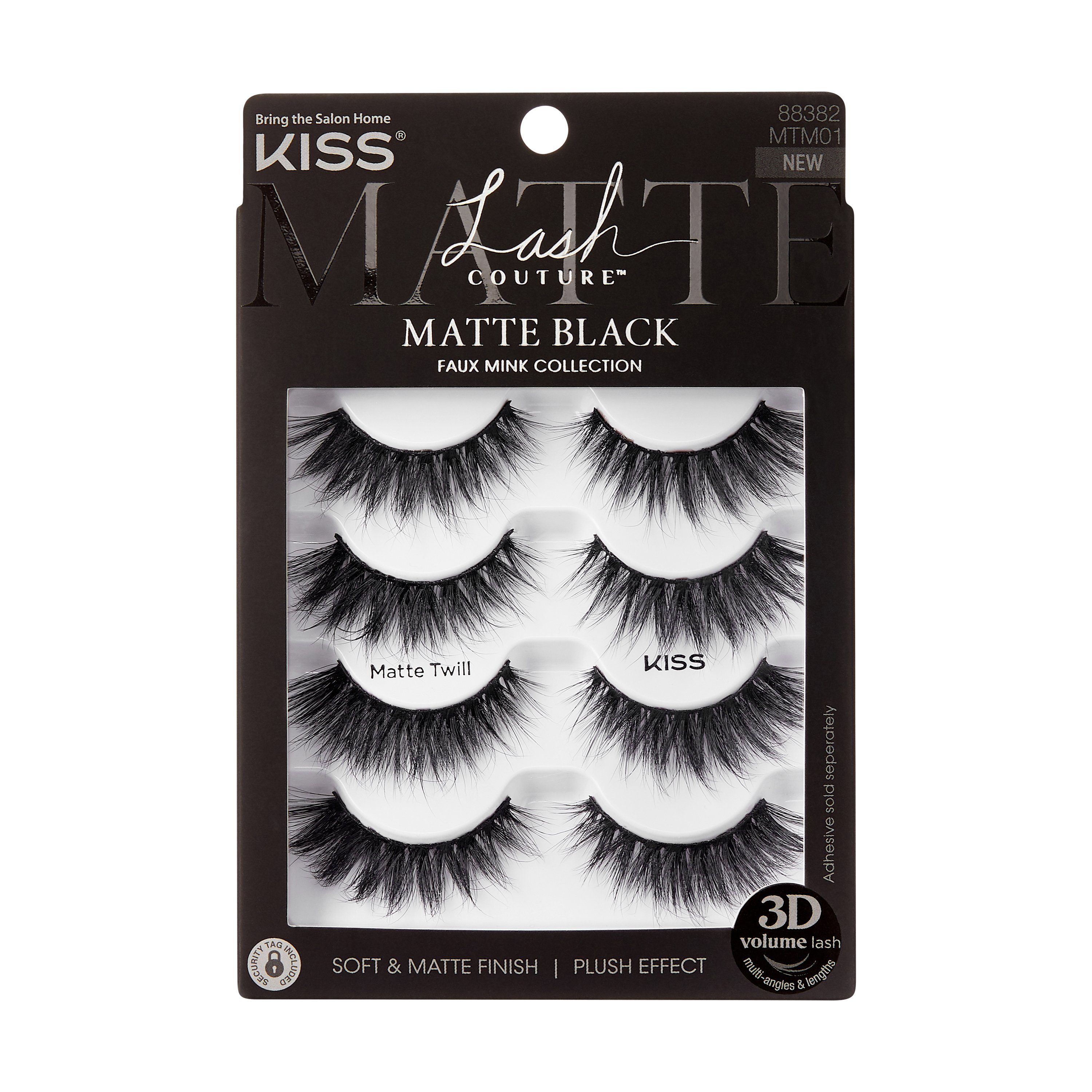 KISS Lash Couture Matte Black Multipack Matte Twill Shop False