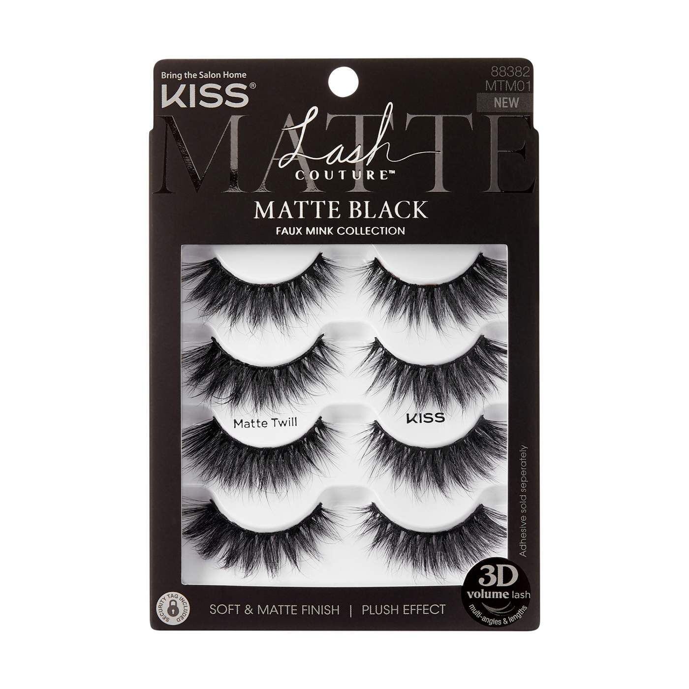 KISS Lash Couture Matte Black Multipack - Matte Twill; image 1 of 6