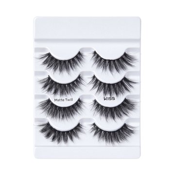 KISS Lash Couture Matte Black Multipack - Matte Twill, 4 pairs