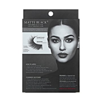 KISS Lash Couture Matte Black Multipack - Matte Twill, 4 pairs