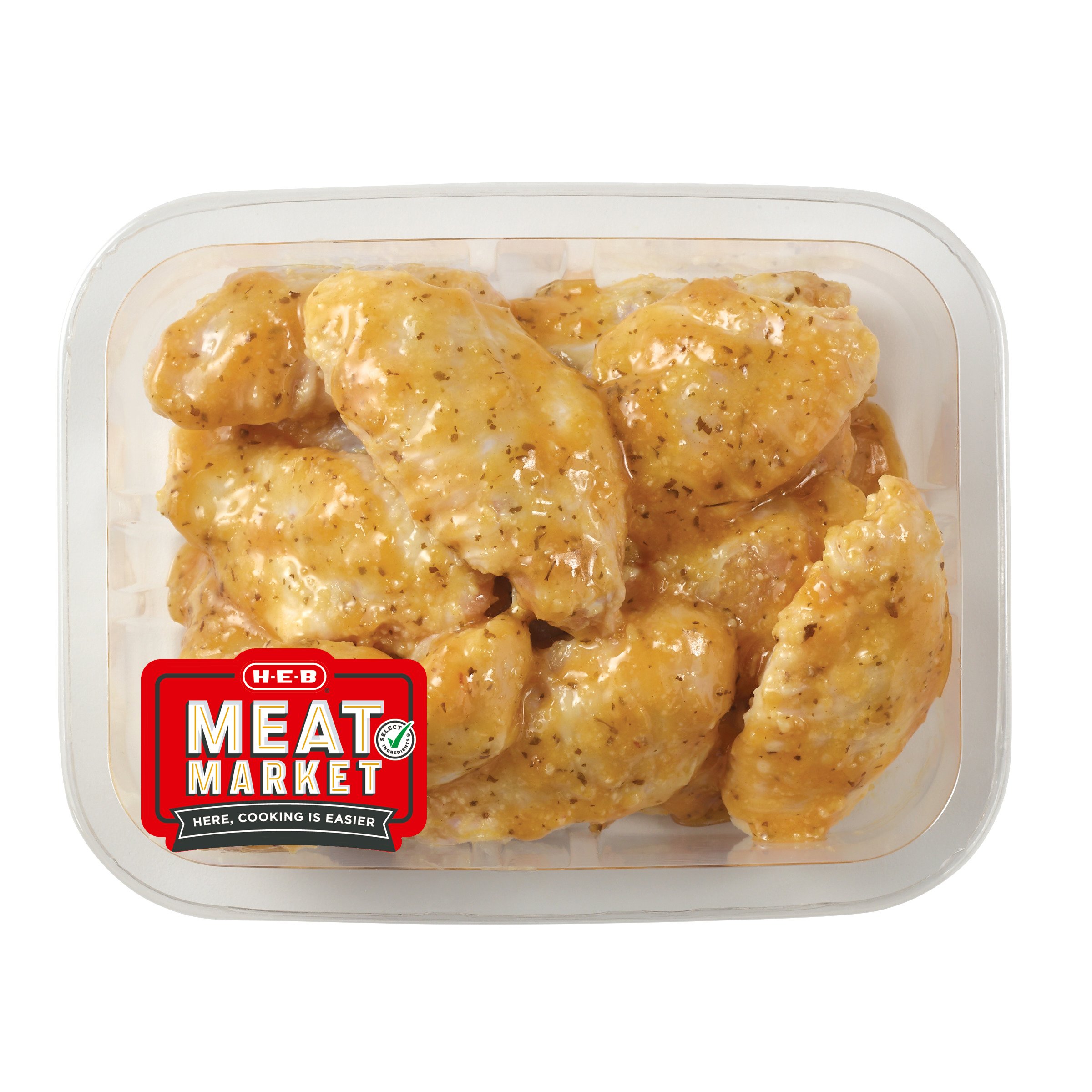 H-E-B Meat Market Marinated Chicken Wings - Garlic Parmesan - Shop ...