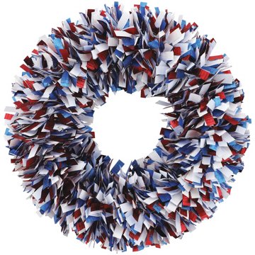 FC Young Patriotic Chunky Tinsel Wreath