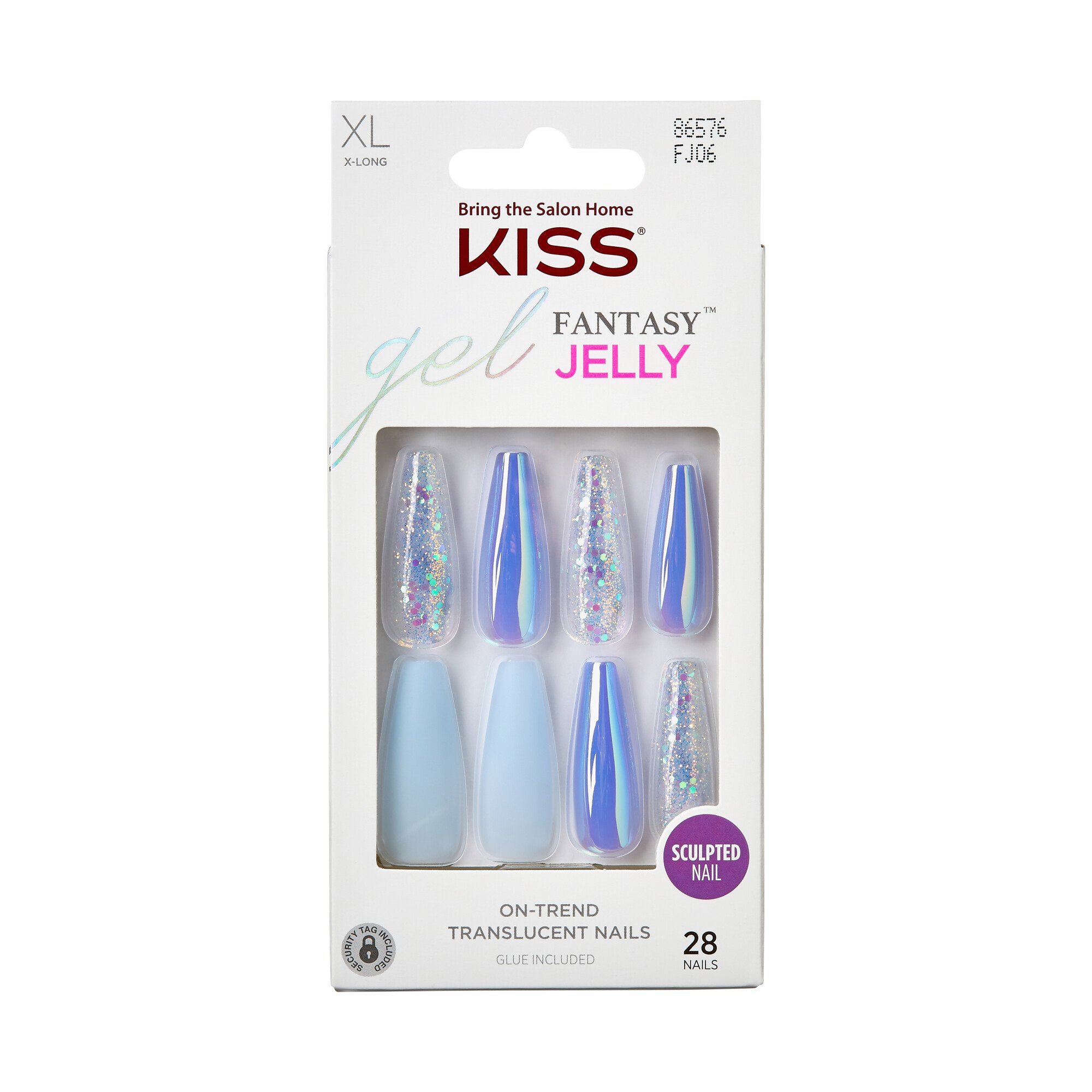 KISS Jelly Fantasy XL Nails - Cherry Jelly - Shop Nail sets at H-E-B