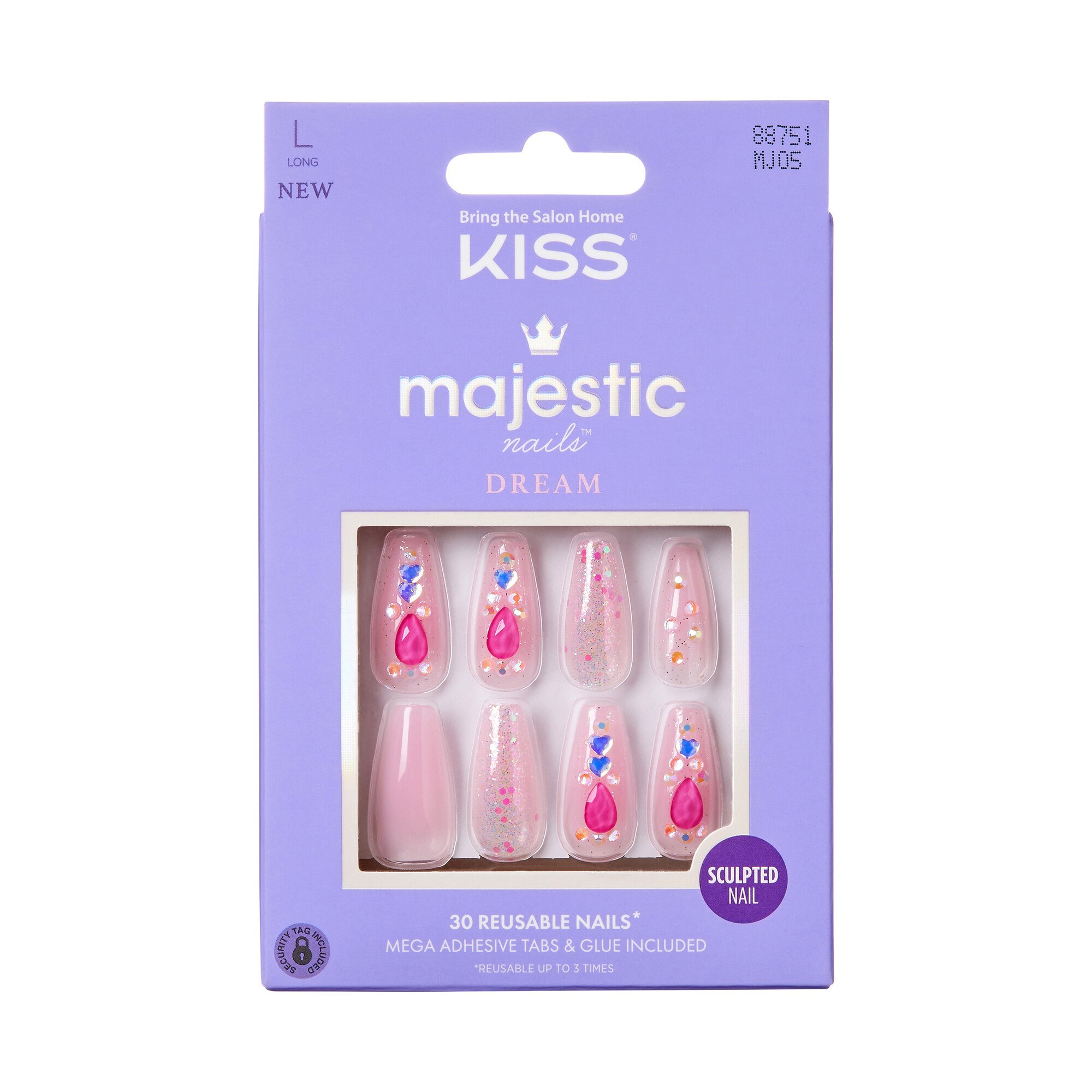 KISS Majestic Nails Lovely Bubbly Shop Nail sets at HEB