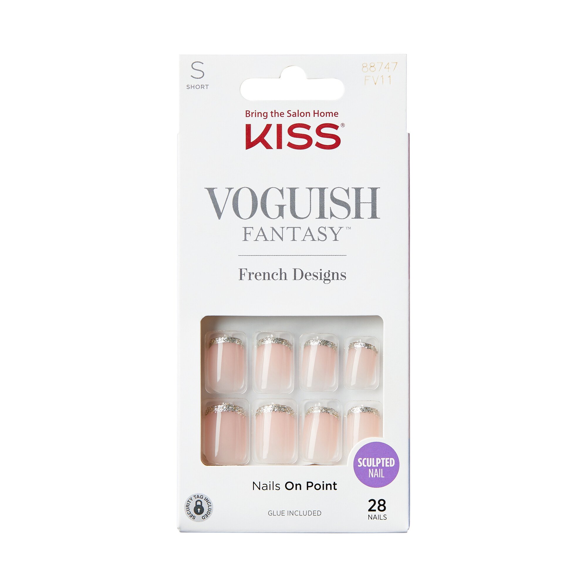 KISS Voguish Fantasy French Nails - Bisous - Shop Nail Sets at H-E-B