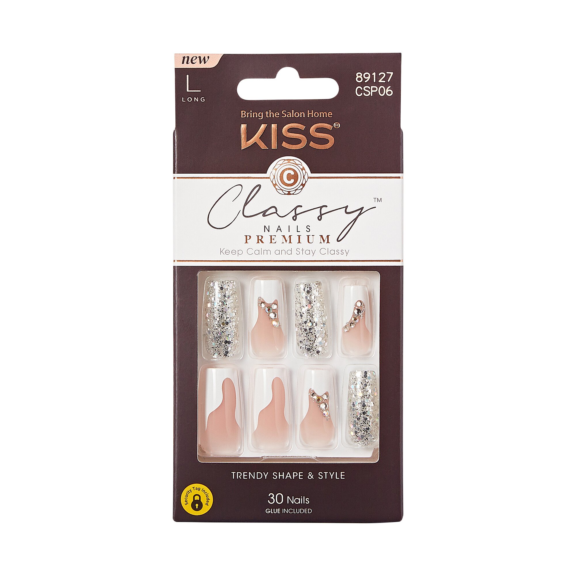 KISS Classy Premium Nails Stay Modish Shop Nail sets at HEB
