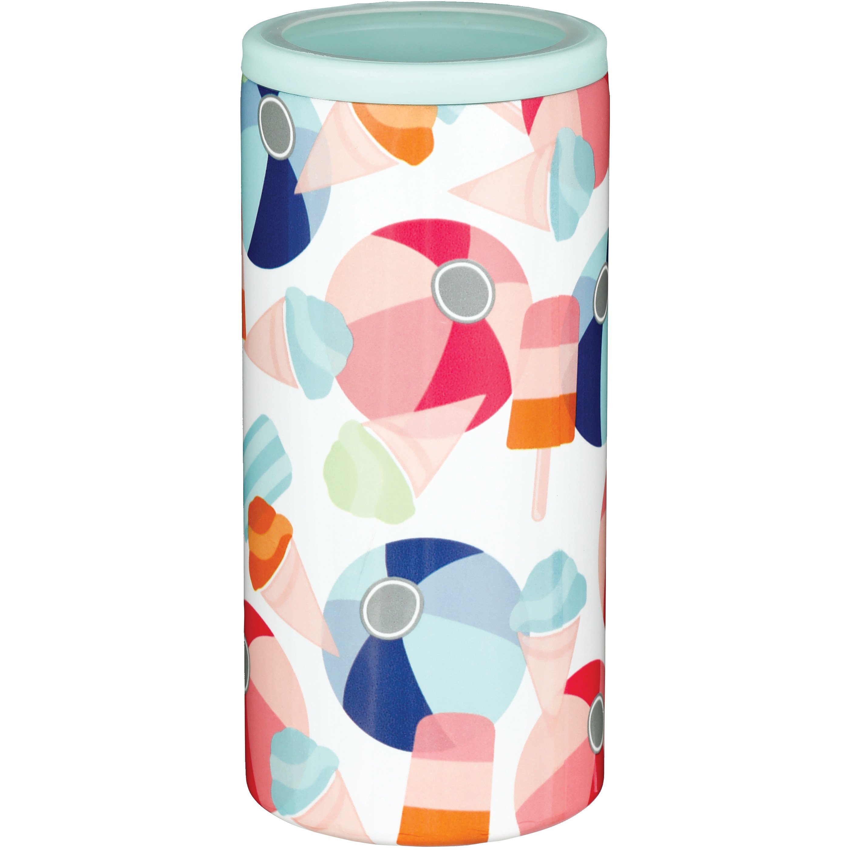 Destination Holiday Beach Balls Stainless Steel Summer Can Cooler