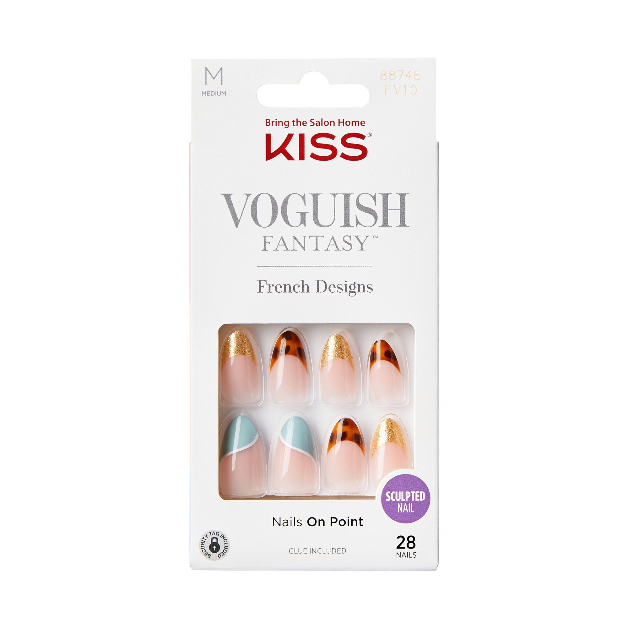 KISS Voguish Fantasy French Nails - Charmante - Shop Nail sets at H-E-B