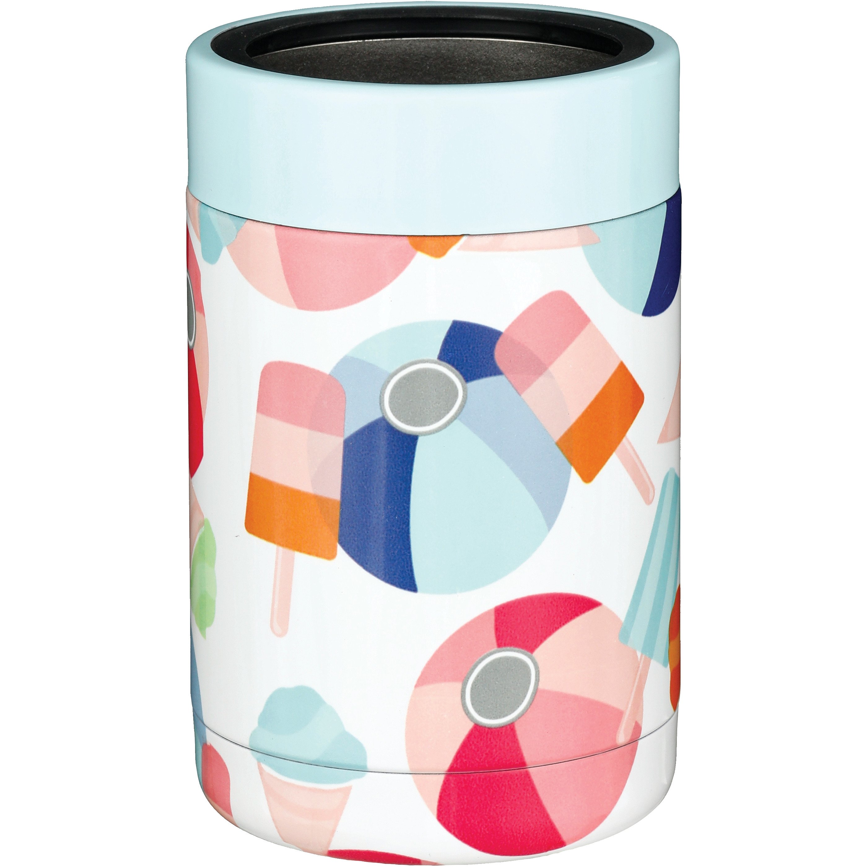 Destination Holiday Beach Balls Stainless Steel Summer Can Cooler