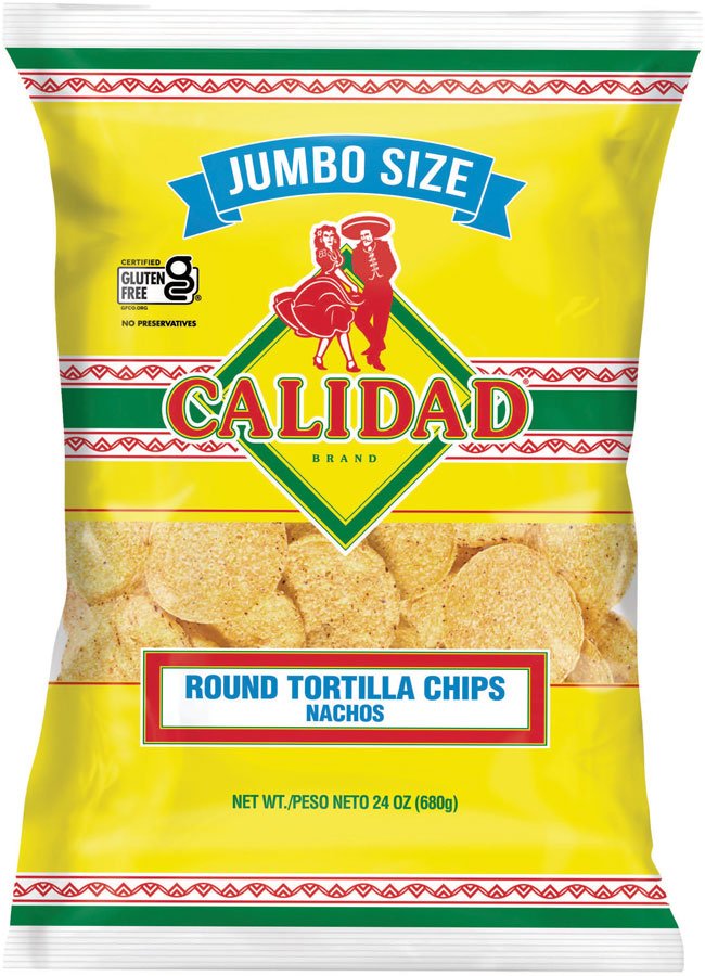 Calidad Round Tortilla Chips Shop at HEB