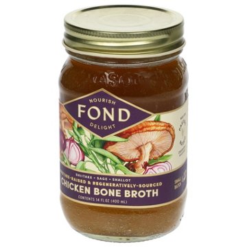 Fond Shiitake Shallot & Sage Organic Chicken Bone Broth, 14 oz