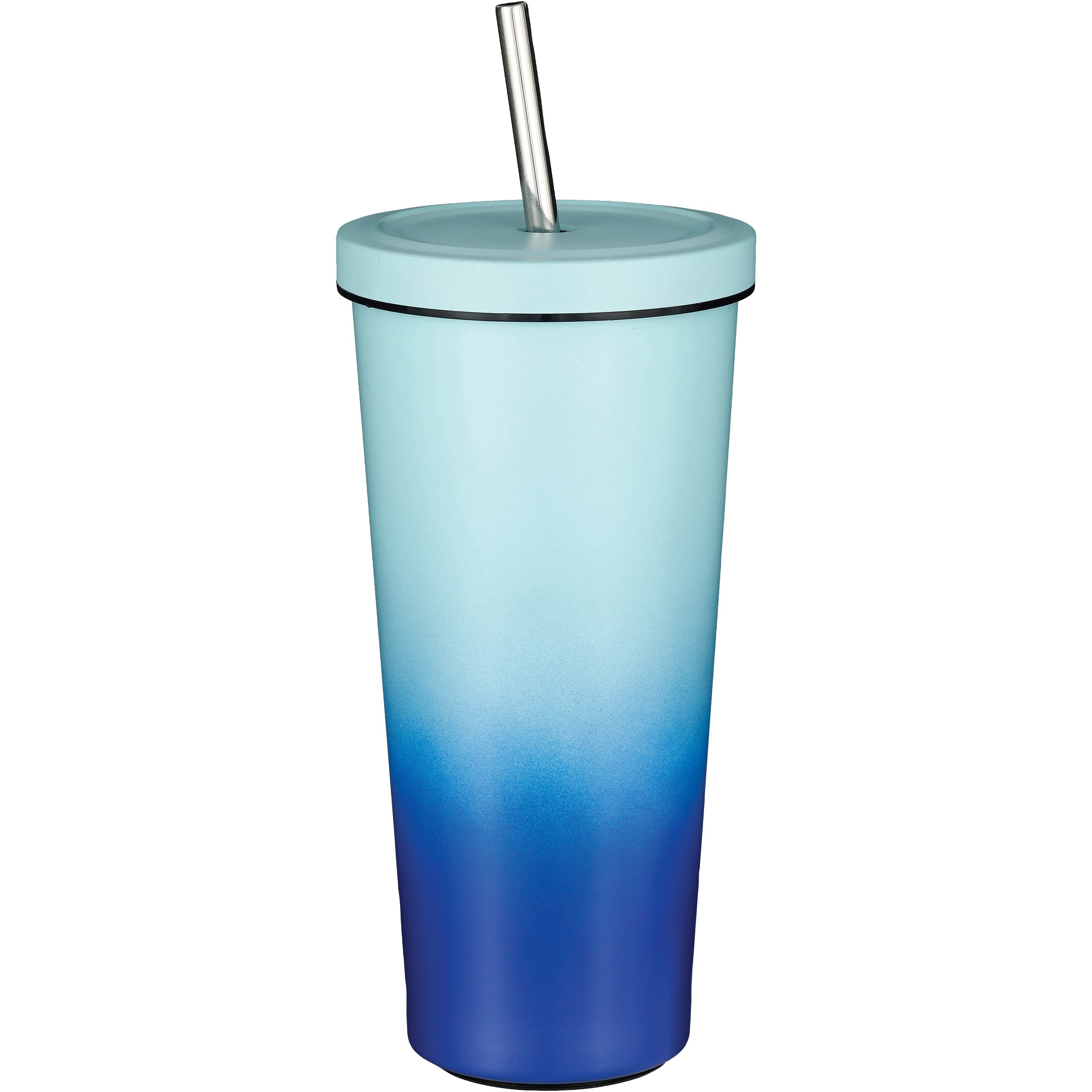 Destination Holiday Ombre Stainless Steel Summer Tumbler with Straw