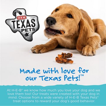 H-E-B Texas Pets Dog Treats - Sweet Potato & Chicken Jerky, 48 oz
